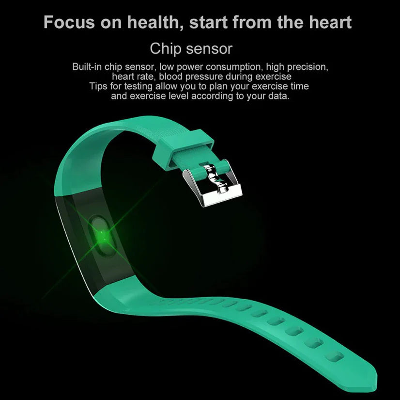 Health Smartwatch with Activity & BP Tracking