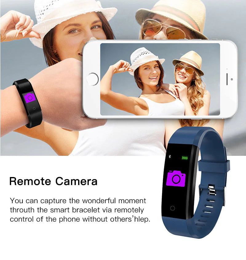 Health Smartwatch with Activity & BP Tracking