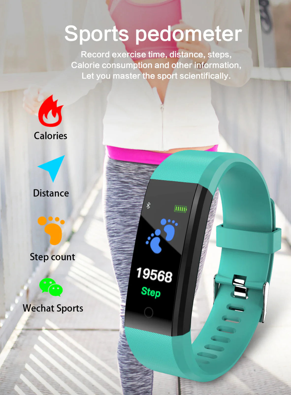 Health Smartwatch with Activity & BP Tracking