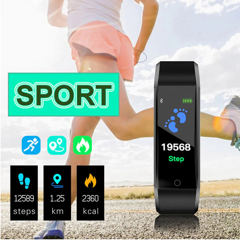 Health Smartwatch with Activity & BP Tracking