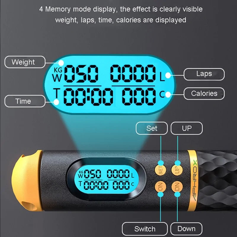 Precision Fitness Digital Jump Rope