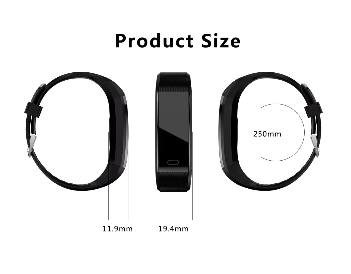 Health Smartwatch with Activity & BP Tracking